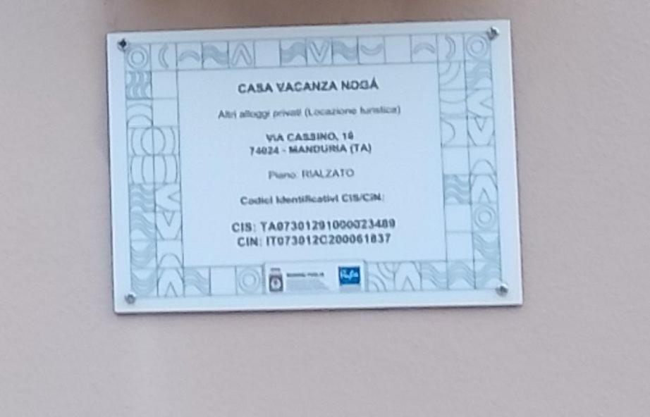 Ferienwohnung Casa Noga' Manduria Exterior foto